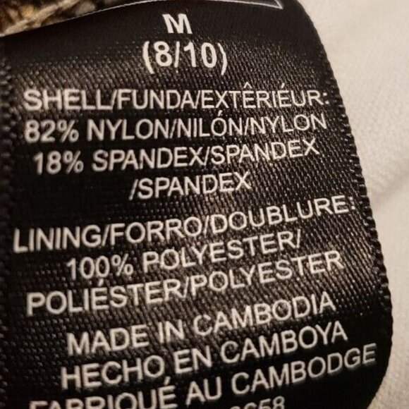 Vtg Catalina Women M Swimsuit One Piece Cheetah Tiger Animal Print Halter Deep V - Picture 6 of 6